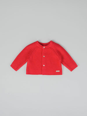 STRAWBERRY RICE KNITTED CARDIGAN