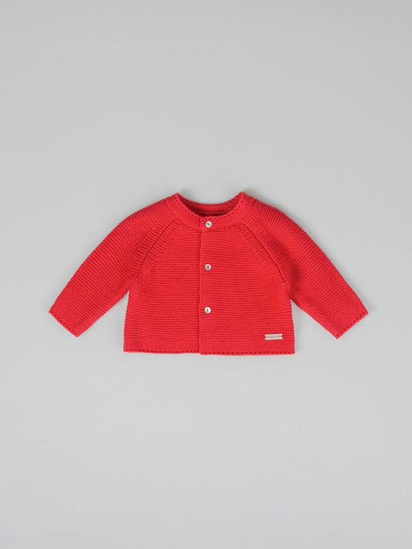 STRAWBERRY RICE KNITTED CARDIGAN