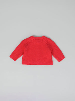 STRAWBERRY RICE KNITTED CARDIGAN