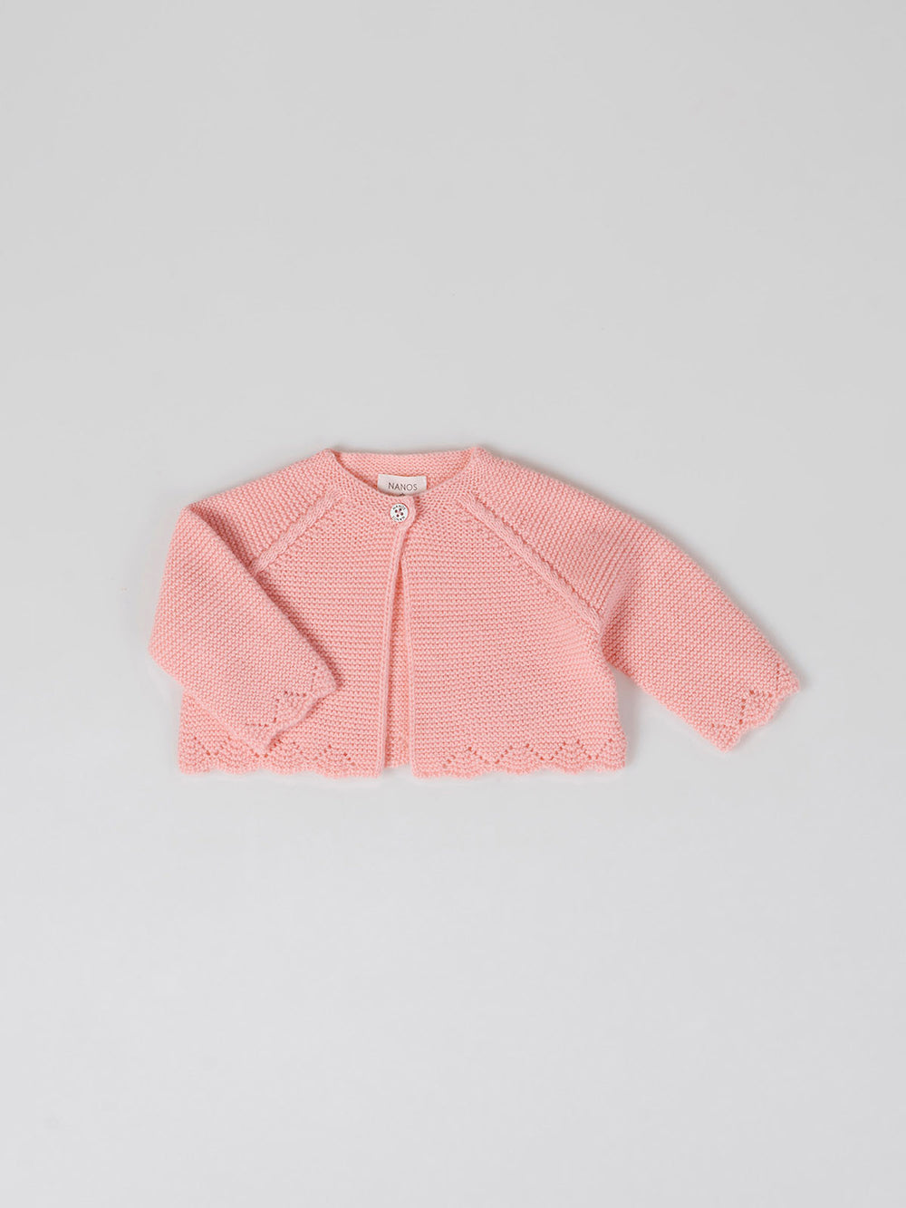 SHORT JACKET WITH PINK RUFFLE