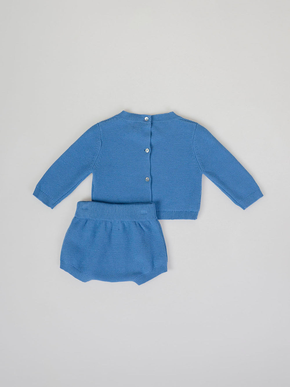 BLUE LINKS KNITTED SET