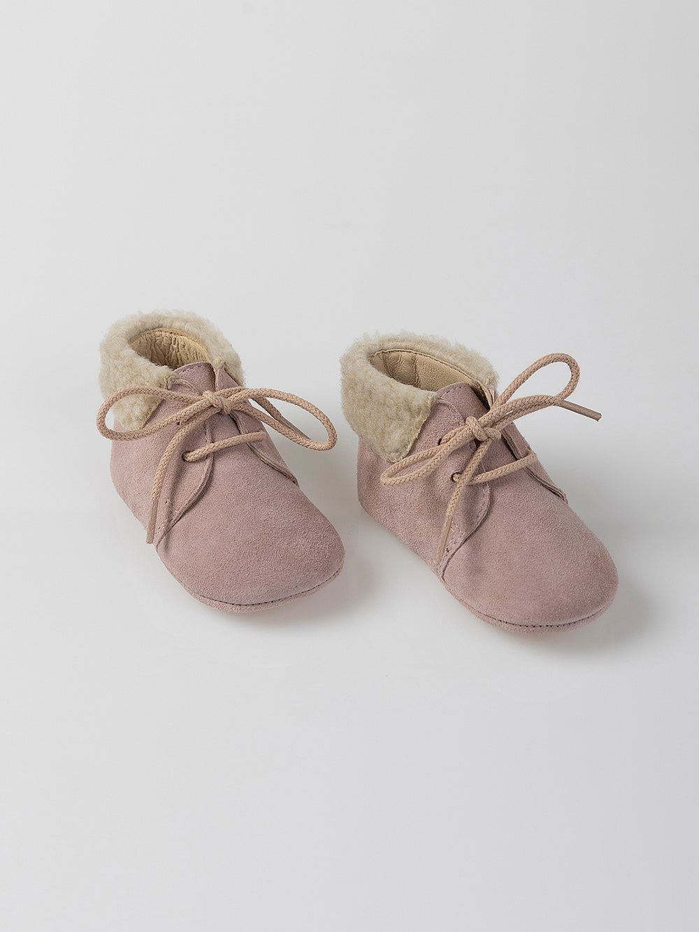 SUEDE SUEDE ANKLE DETAIL PINK SHEEPSKIN