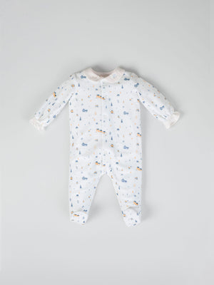 PURE WHITE BABY NECK HOUSE PAJAMAS