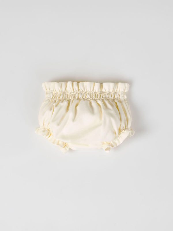 MINI WITH PAPIRUS COTTON AND IVORY SILK PANTIES