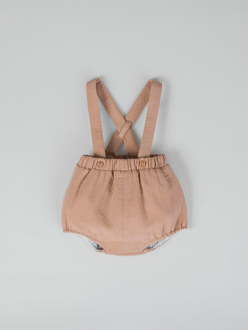 BEIGE STITCHING STRAPS ROMPER