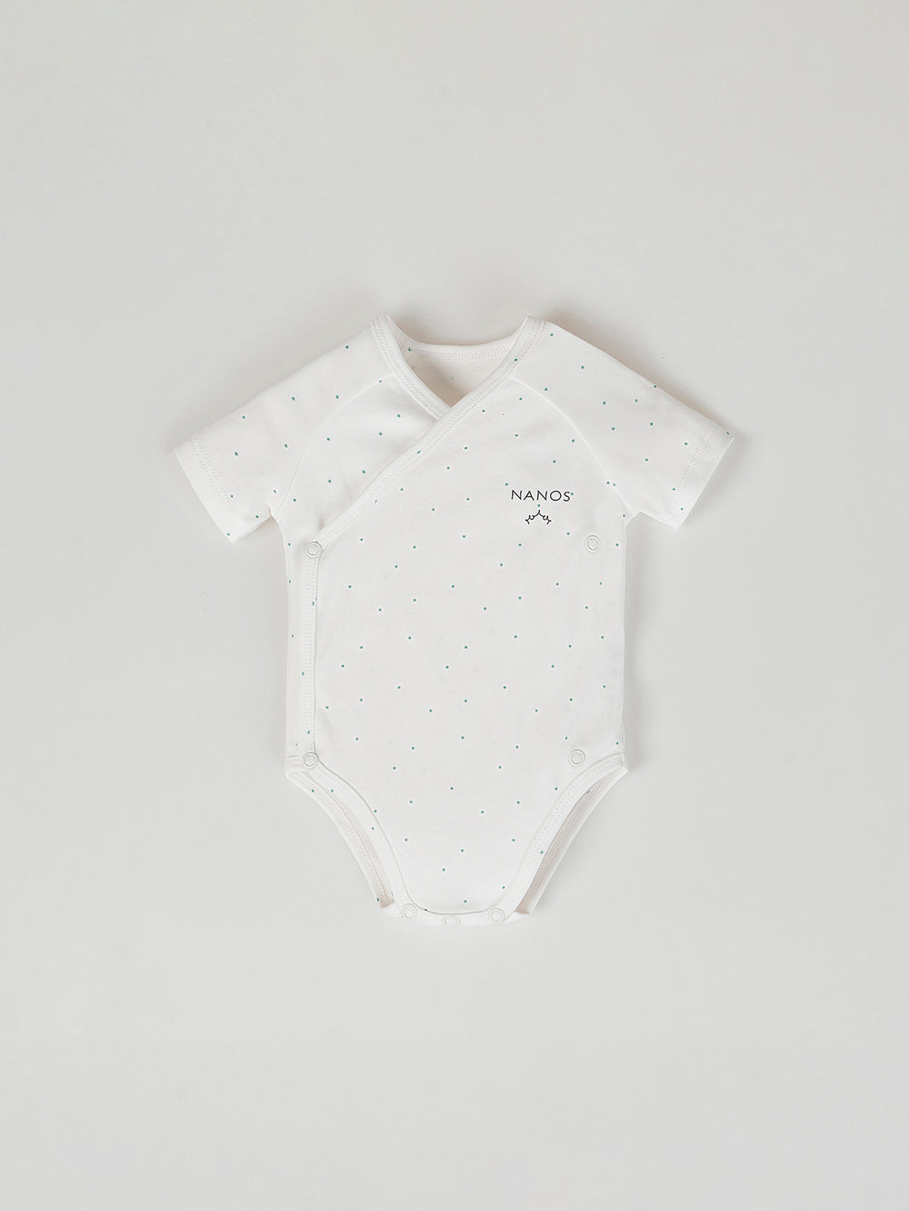 PURE WHITE SHORT SLEEVE STAR BODYSUIT