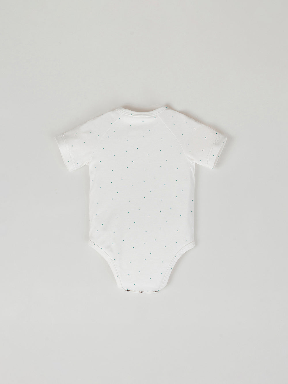 PURE WHITE SHORT SLEEVE STAR BODYSUIT