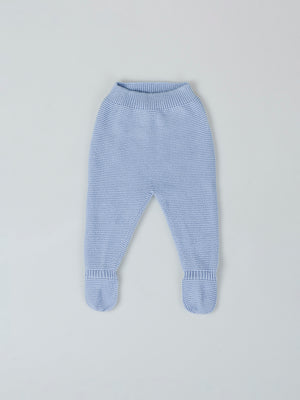 GREY BLUE KNITTED LEGGINGS