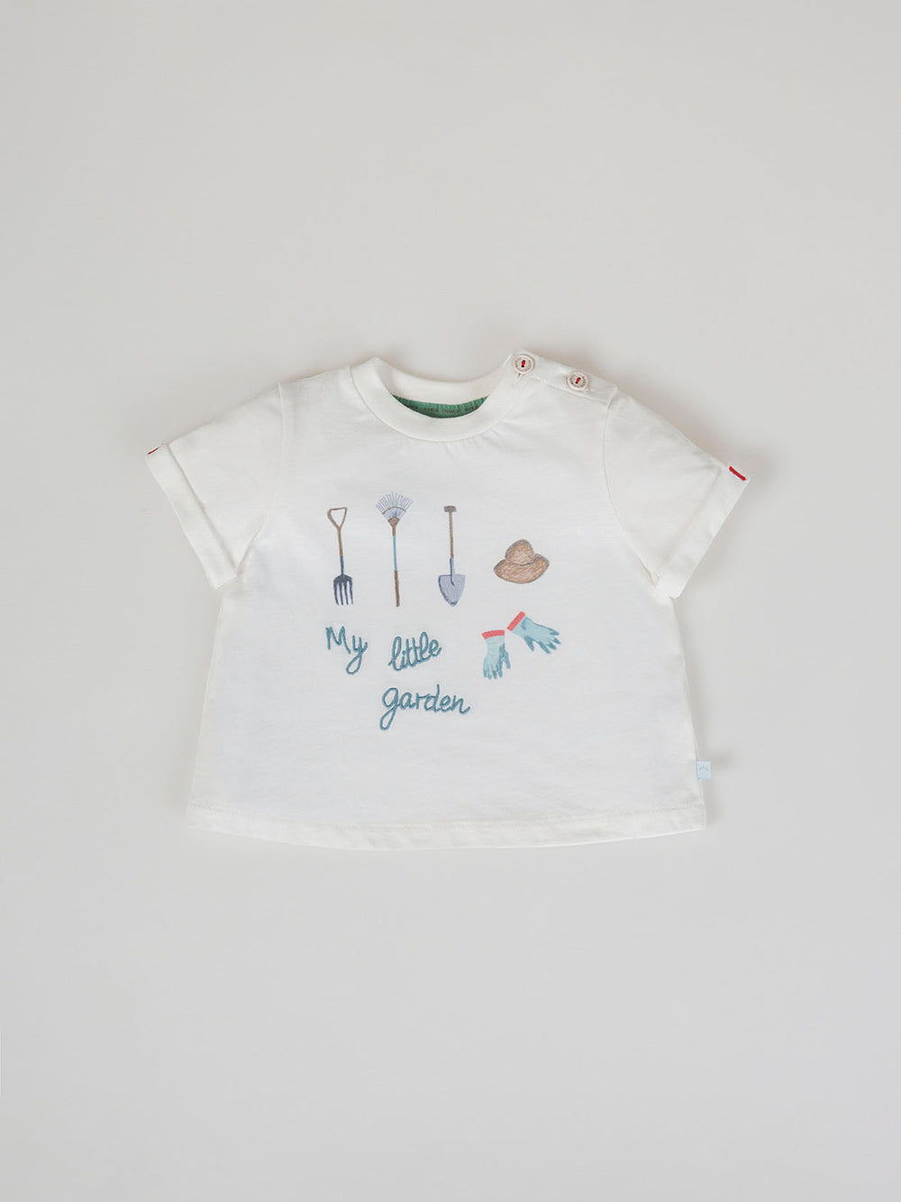 MY LITTLE GARDEN CREAM PRINT SHORT SLEEVE T-SHIRT