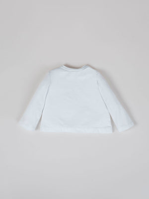 PURE WHITE HOUSE LONG SLEEVE T-SHIRT