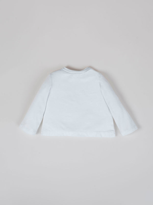 PURE WHITE HOUSE LONG SLEEVE T-SHIRT