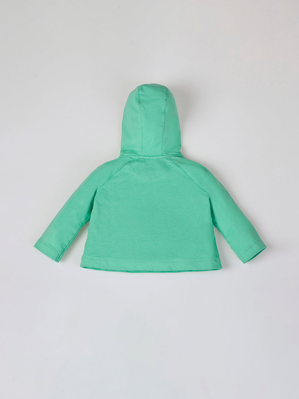 SUDADERA CAPUCHA ESTAMPADO TEXTO VERDE MANZANA