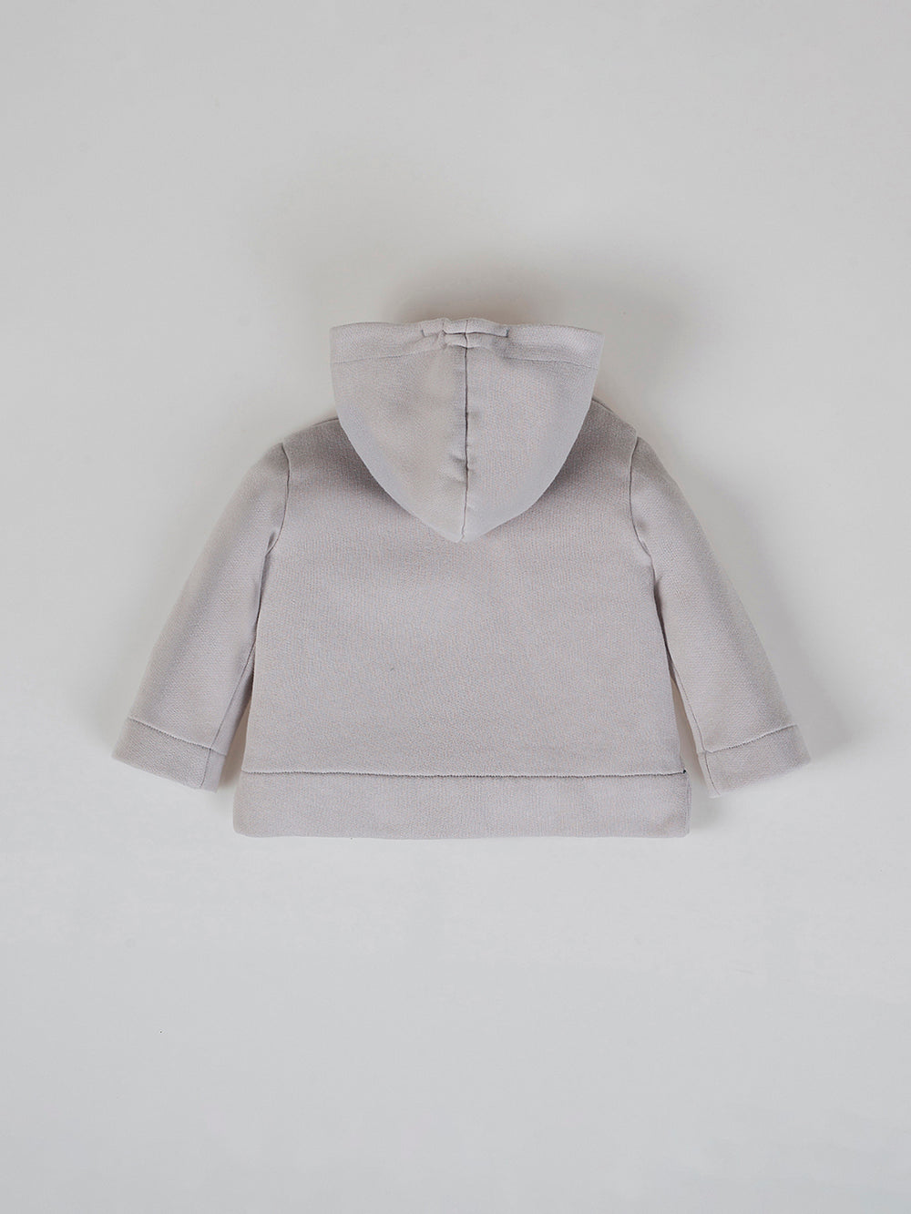 SUDADERA CAPUCHA CASITA GRIS PERLA