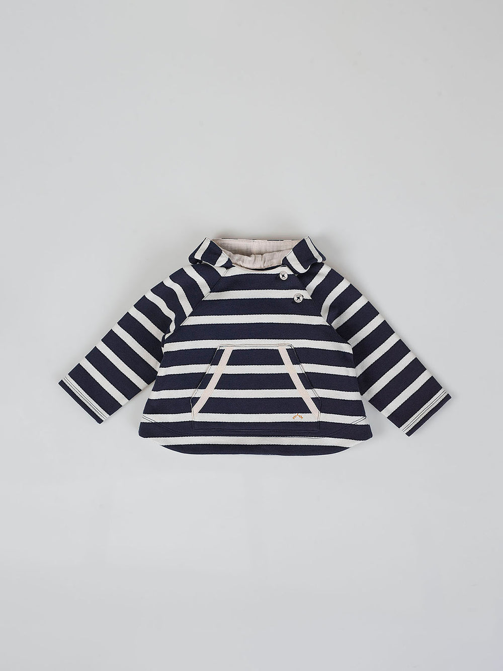 NAVY BLUE NAVY STRIPED HOODIE