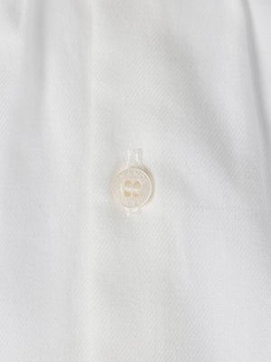 PURE WHITE COLLAR PLEAT SHIRT