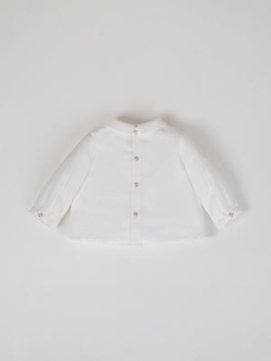 PURE WHITE FOUR BUTTON FRONT SHIRT