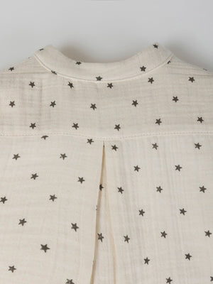 CAMISA CUELLO MAO ESTRELLA IVORY