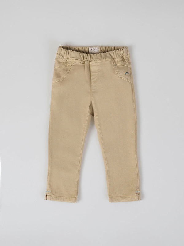 PANTALON DETALLE COSTURA BOLSILLOS BEIGE