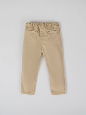 PANTALON DETALLE COSTURA BOLSILLOS BEIGE