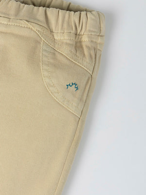 PANTALON DETALLE COSTURA BOLSILLOS BEIGE