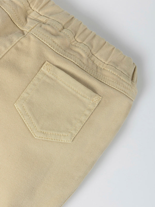 PANTALON DETALLE COSTURA BOLSILLOS BEIGE