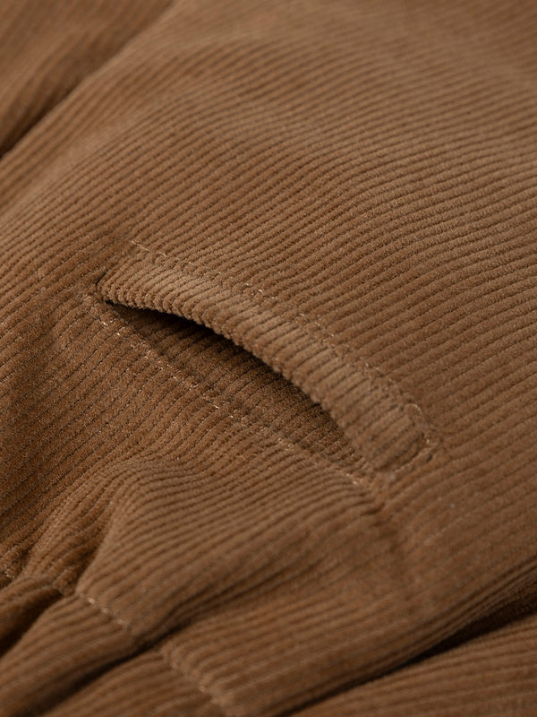 PANTALÓN CORTO CON TIRANTES MICROPANA CARAMELO