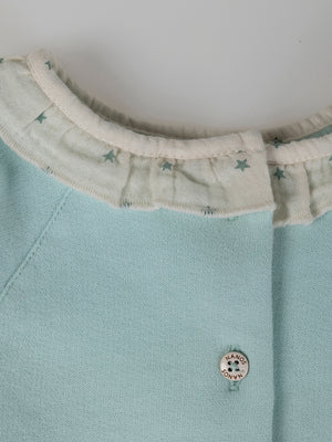 TURQUOISE GREEN FROG SWEATSHIRT