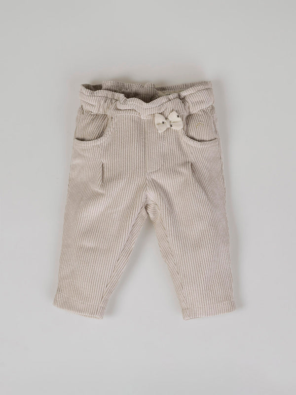 PANTALÓN JOGGER GOMA CINTURA MICROPANA BLANCO PURO