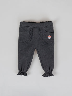 ANTHRACITE CUPCAKE PRINT JOGGER PANTS