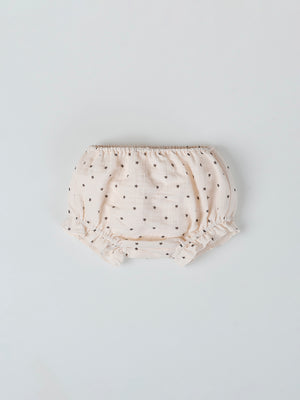 MINI WITH RUFFLED PANTIES STAR PRINT CREAM