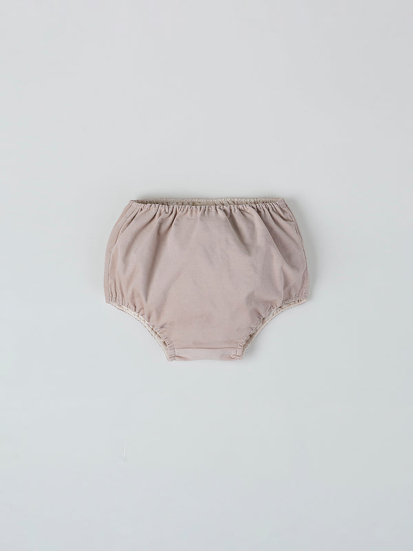 MINI WITH VELVET PANTIES PLEATED HAZELNUT BREAST