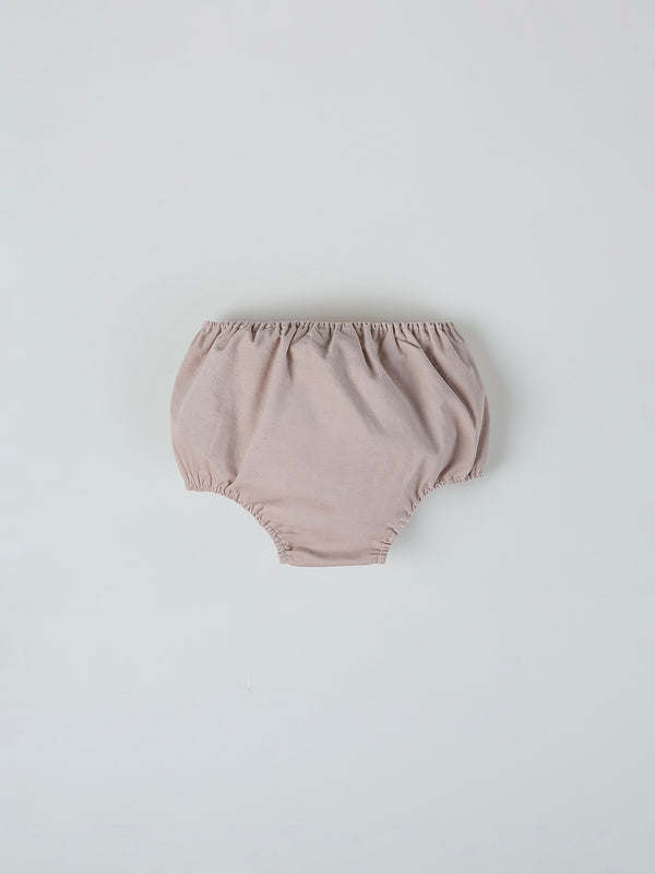 MINI WITH VELVET PANTIES PLEATED HAZELNUT BREAST