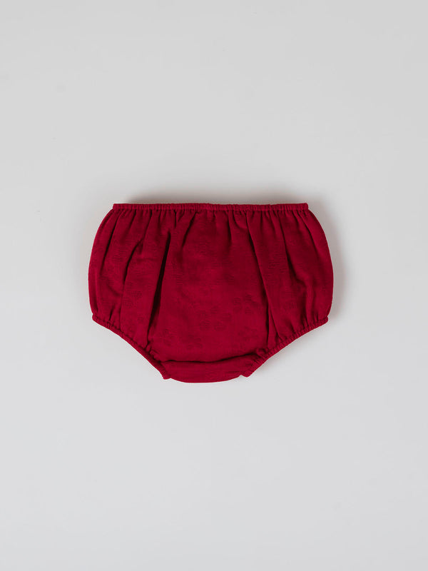 MINI WITH RED CHEST GATHERED PANTIES