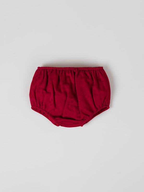 MINI WITH RED CHEST GATHERED PANTIES