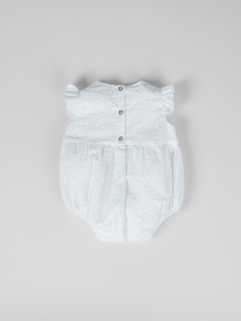 OFF-WHITE EMBROIDERED BATISTA ROMPER