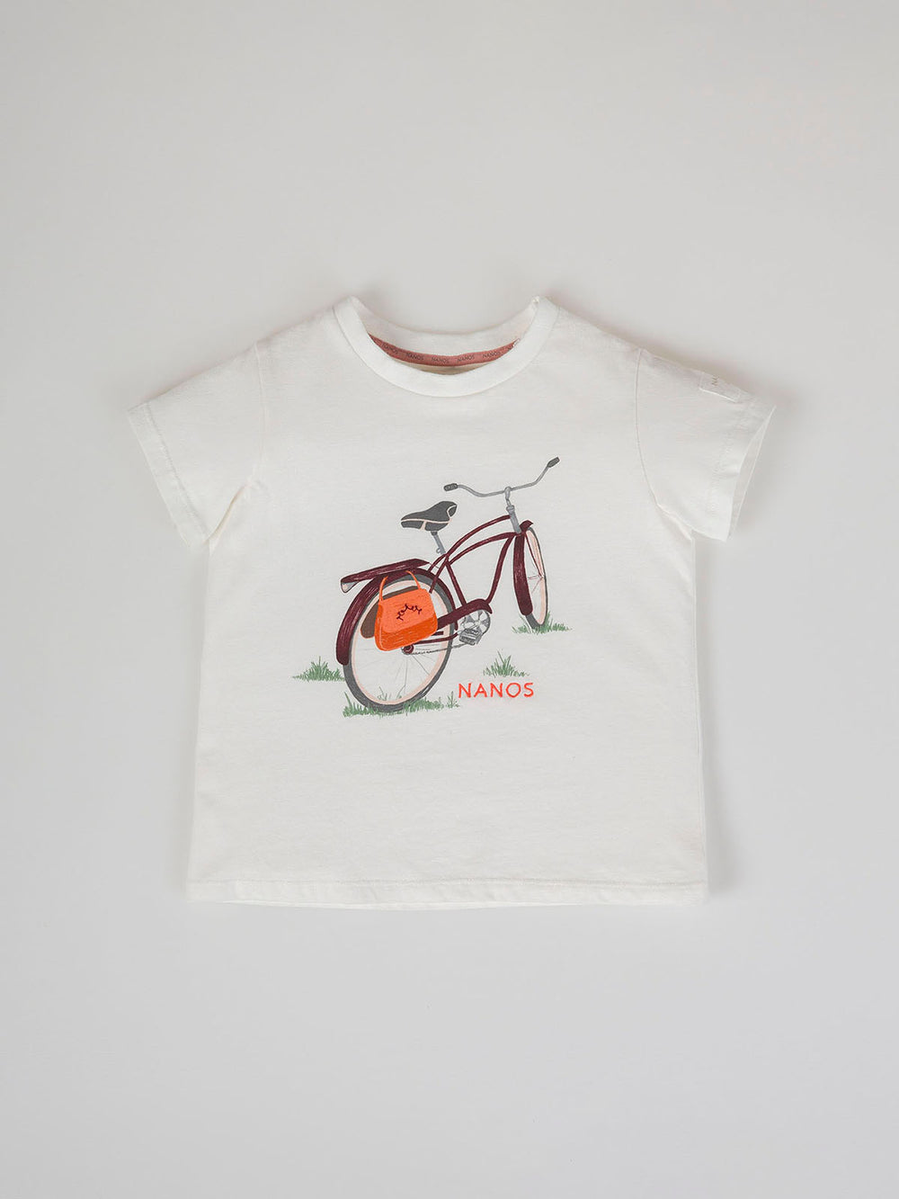 VINTAGE BIKE PRINT T-SHIRT CREAM