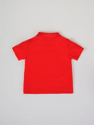 BASIC PIQUÉ POLO WITH LIGHT RED POCKET