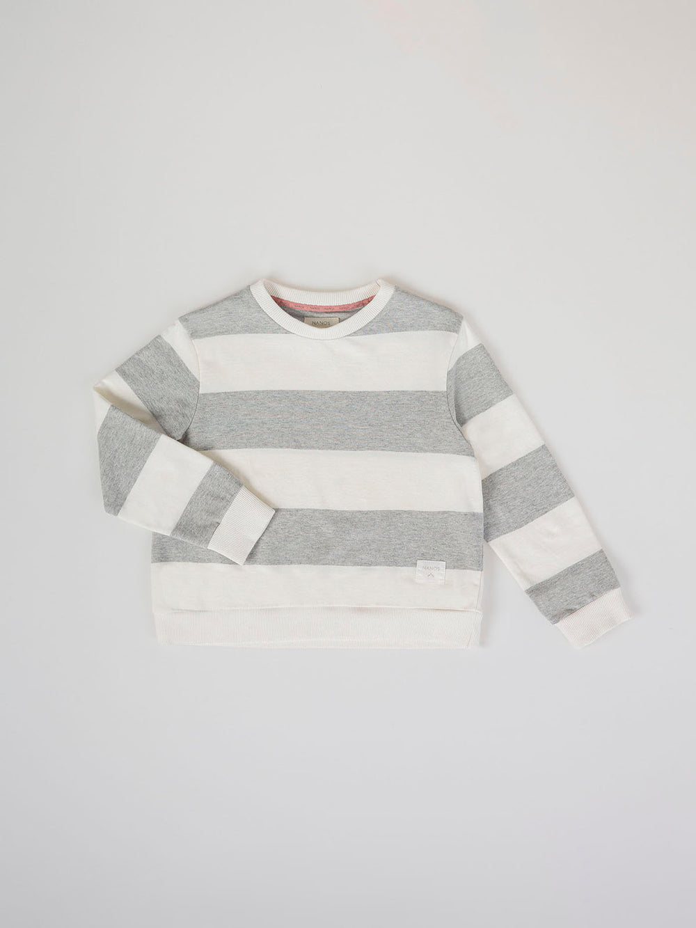 VIGORÉ GREY RUGBY BOX NECK SWEATSHIRT