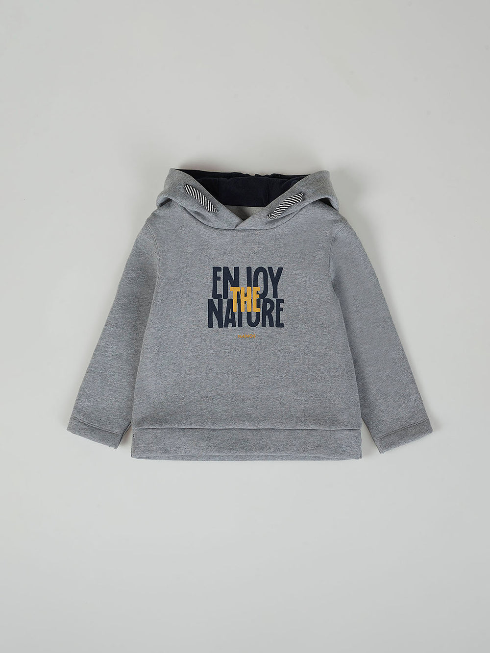 ENJOY THE NATURE HOODIE PEARL GREY