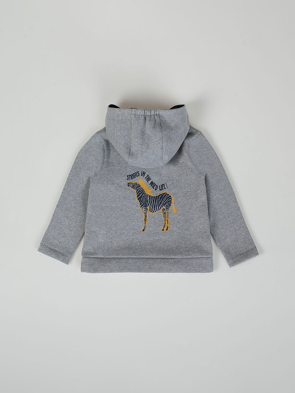 SUDADERA CAPUCHA ENJOY THE NATURE GRIS PERLA