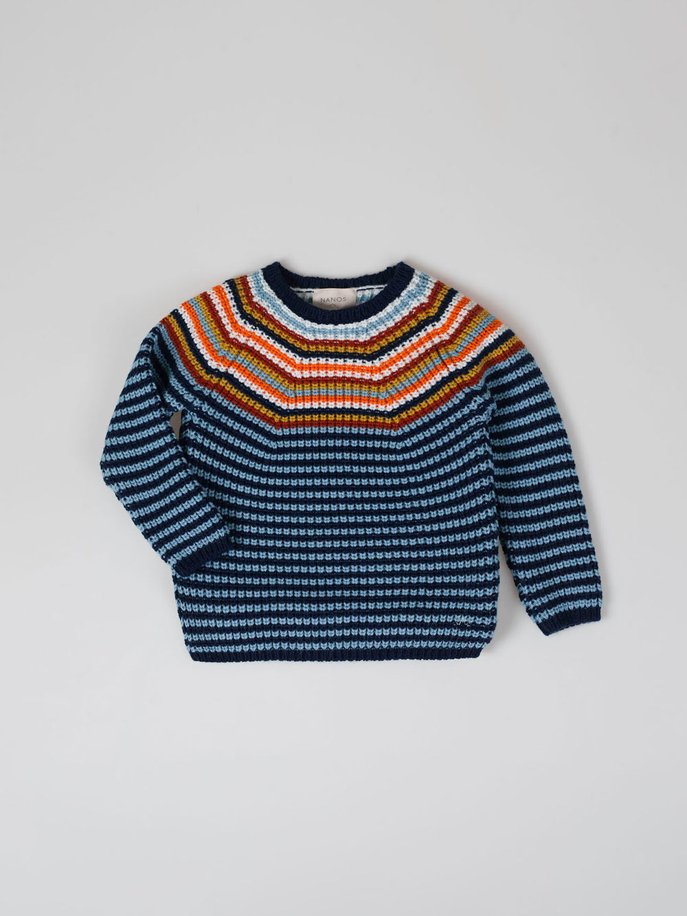 MULTICOLOR CONTRAST STRIPED KNITTED JERSEY