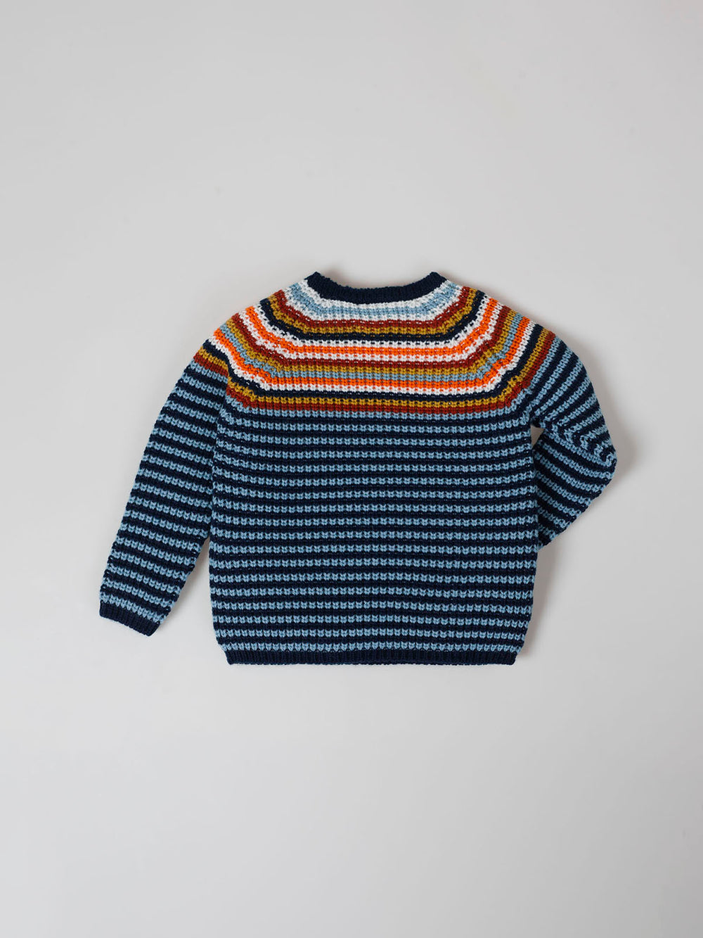 MULTICOLOR CONTRAST STRIPED KNITTED JERSEY