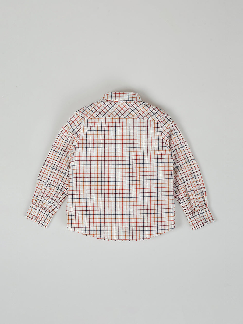 MULTICOLOR CHECKED BUTTON COLLAR SHIRT