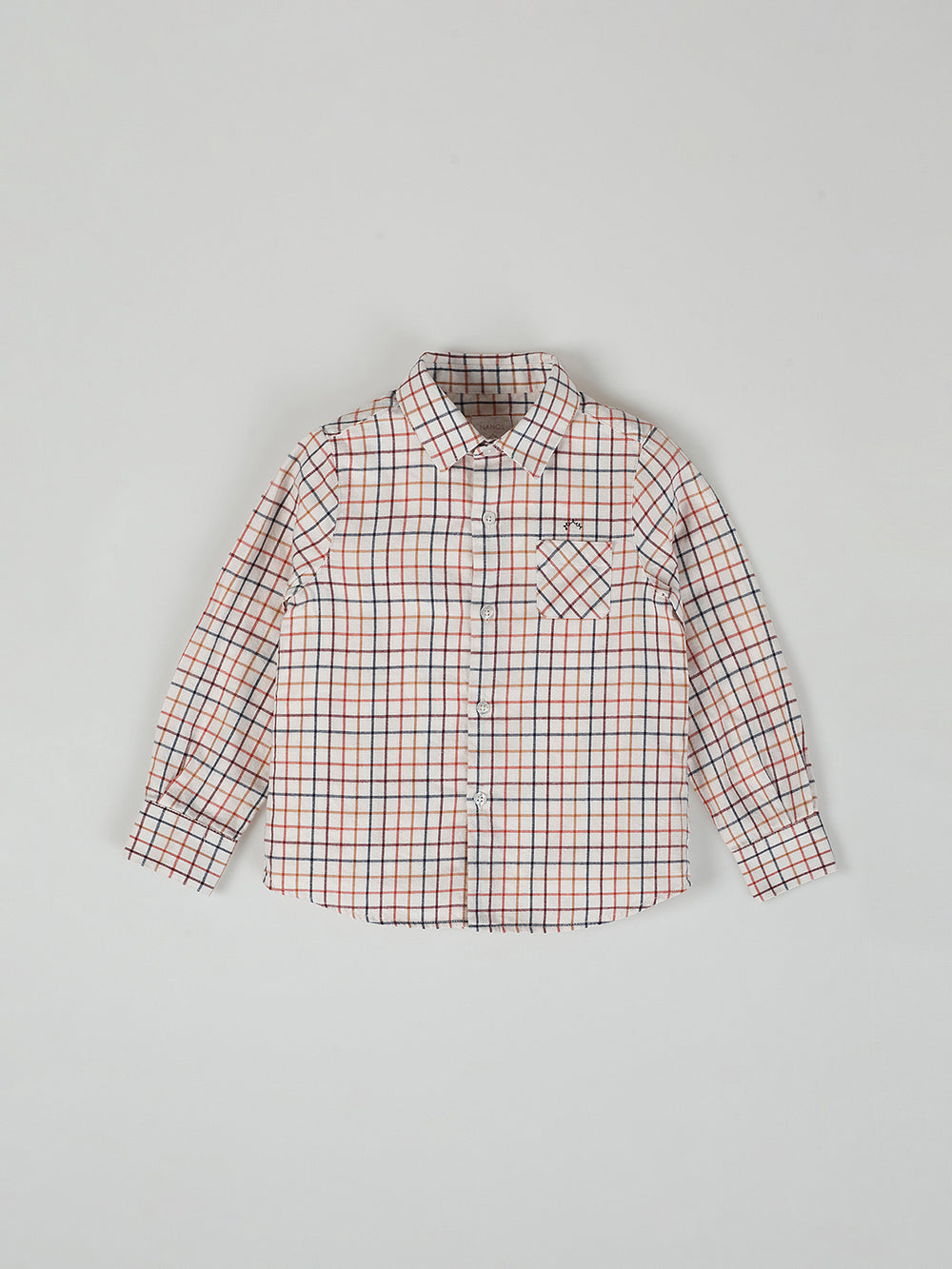 MULTICOLOR CHECKED BUTTON COLLAR SHIRT