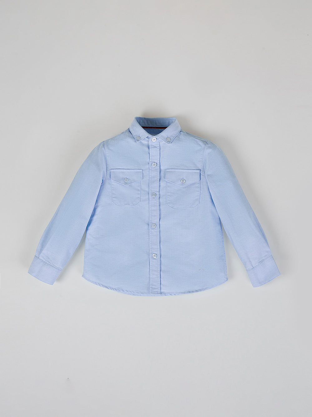 BABY BLUE CROWN POCKET SHIRT