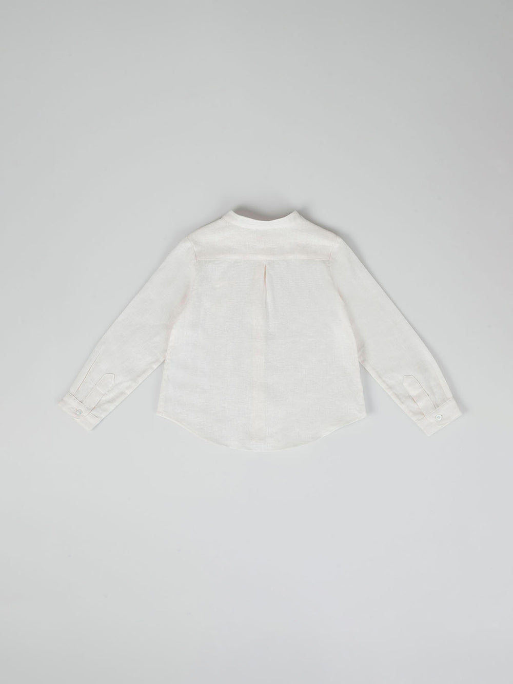 MAO COLLAR SHIRT WITH PURE WHITE POCKET