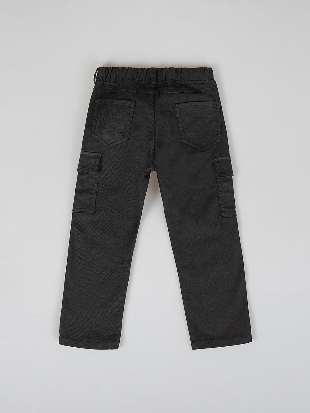 CARGO PANTS WITH ANTHRACITE DRAWSTRING WAISTBAND