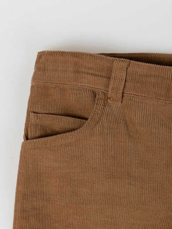 TAN MICROPANA FIVE POCKET PANTS