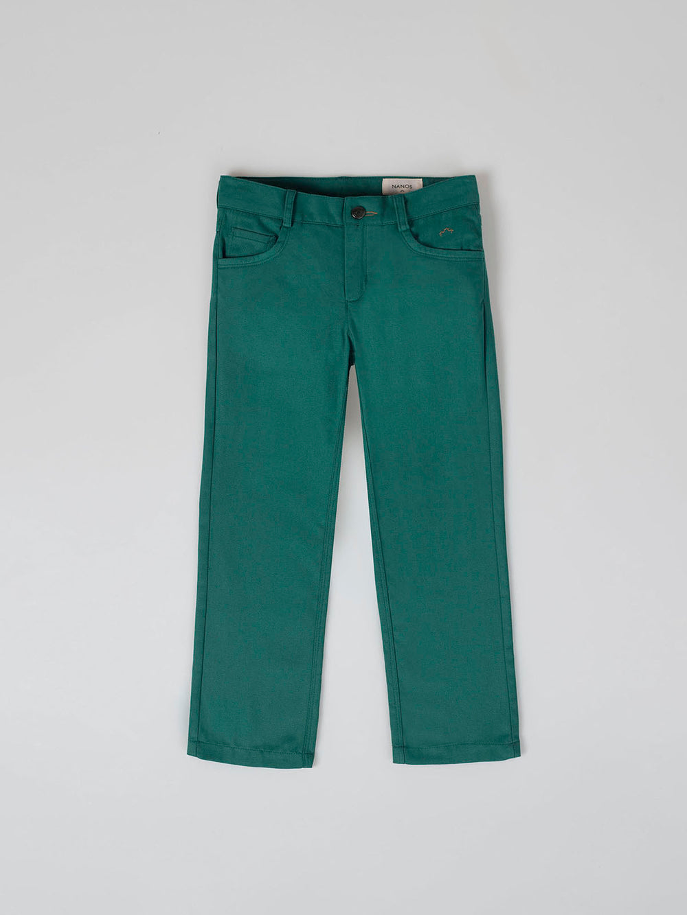 BOTTLE GREEN FIVE POCKET PANTS