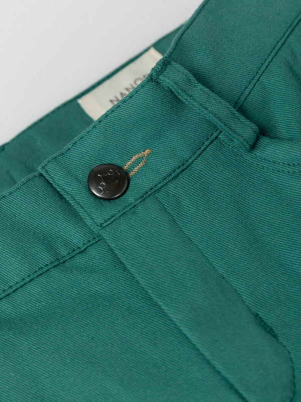 BOTTLE GREEN FIVE POCKET PANTS